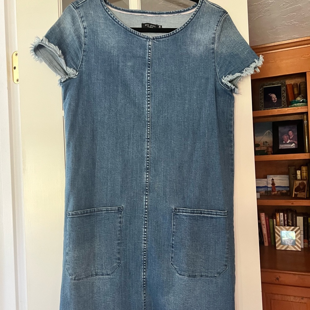 Max Jeans Light Blue Denim Mini Dress